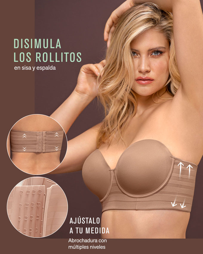 Brasier tipo bustier support strapless#all_variants