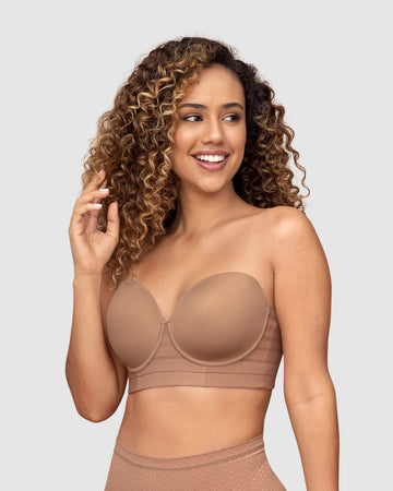 Brasier tipo bustier support strapless#color_857-cafe