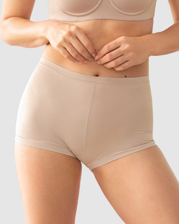 Panty tipo bóxer de ajuste perfecto#color_802-cafe-claro
