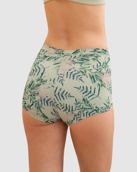 Panty tipo bóxer de ajuste perfecto#color_a99-estampado-naturaleza