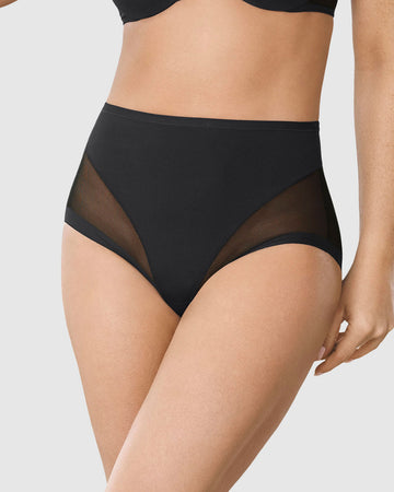 Panty clásico invisible con tul#color_700-negro