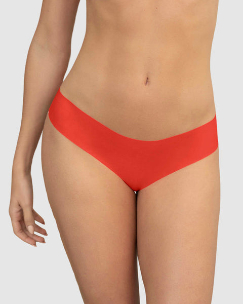 Panty brasilera invisible ultraplano sin elásticos y de pocas costuras#color_213-naranja