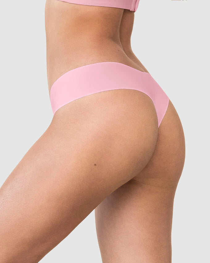 Panty brasilera invisible ultraplano sin elásticos y de pocas costuras#color_304-rosado