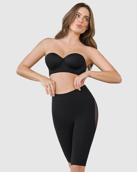 Panty faja seamless con efecto levanta glúteos#color_700-negro