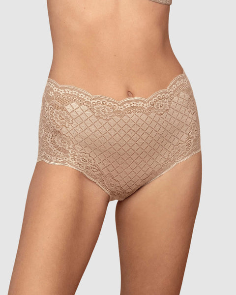 Panty clásico en encaje techno-lace#color_802-cafe-claro