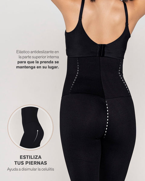 Legging de tiro alto de control en abdomen y piernas#color_700-negro