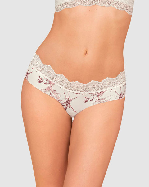 Sexy panty cachetero en tela ultraliviana con encaje comodidad total#color_192-perla-estampado