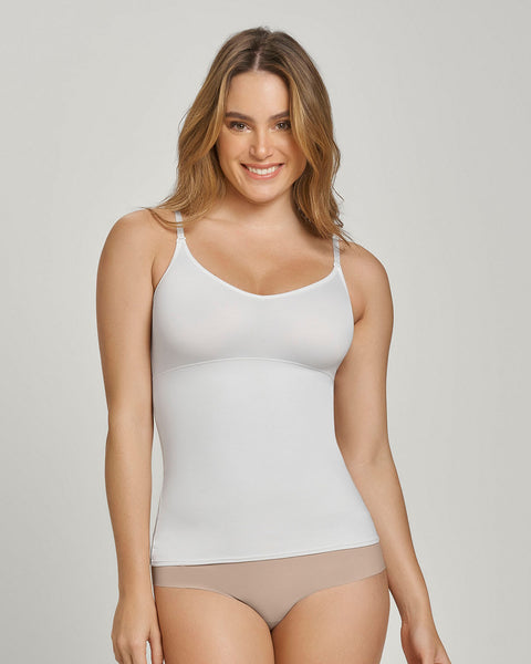 Camiseta de control de abdomen y espalda una figura moldeada al instante#color_000-blanco