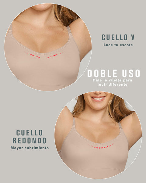 Camiseta de control de abdomen y espalda una figura moldeada al instante#all_variants