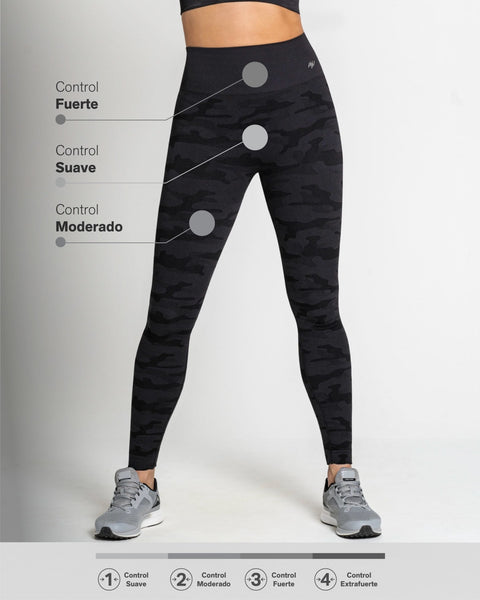 Legging deportivo de control y tiro alto en tecnología seamless sin costuras#all_variants