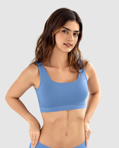 Top talla única ultracómodo con bolsillo interno para guardarlo pocket bra#color_156-azul-cielo