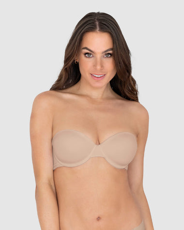 Brasier strapless sin realce con más de 7 formas de uso#color_802-cafe-claro