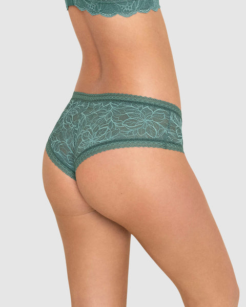 Panty cachetero en encaje floral#color_613-esmeralda