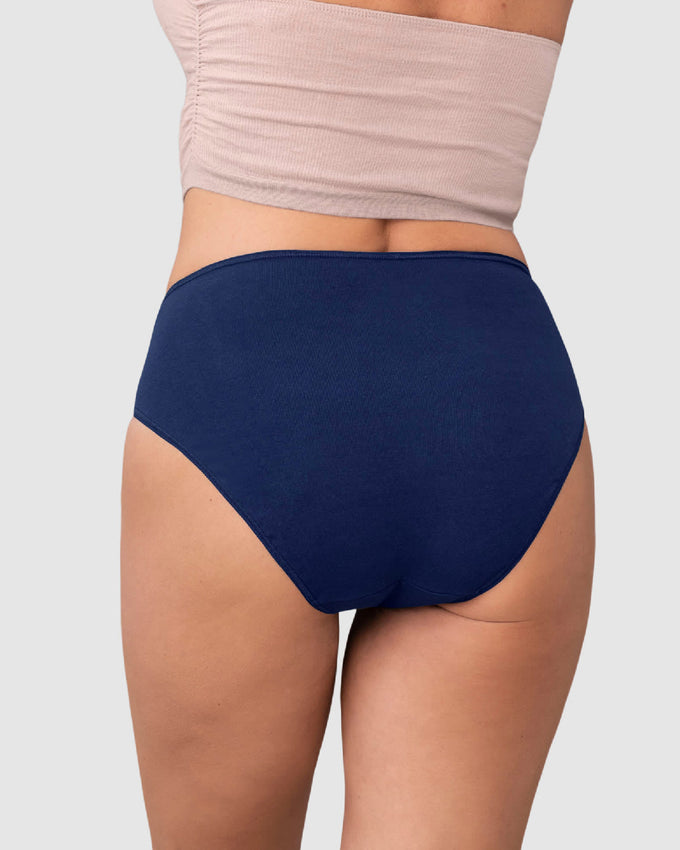 Paquete x 3 panties tipo bikini clásicos y confortables#color_s26-azul-oscuro-habano-rosa