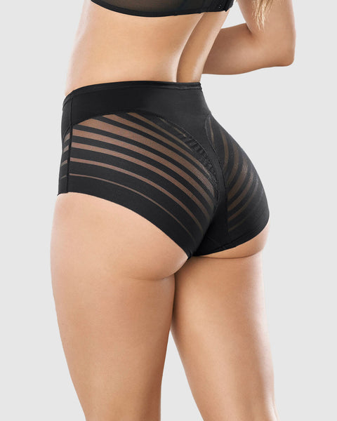 Panty faja clásico paquete x 2 control moderado de abdomen#color_s01-negro-cafe-claro