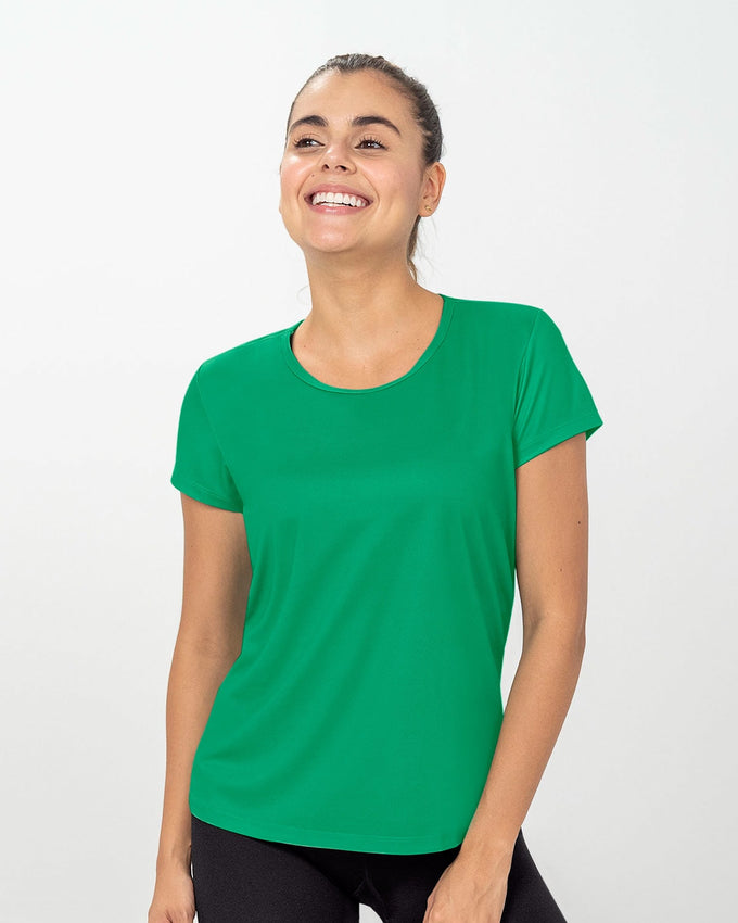 Camiseta deportiva de secado rápido y silueta semiajustada#color_635-verde-medio