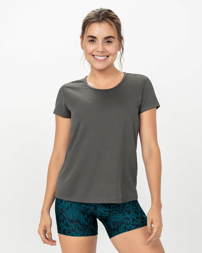 Camiseta deportiva de secado rápido y silueta semiajustada#color_750-gris