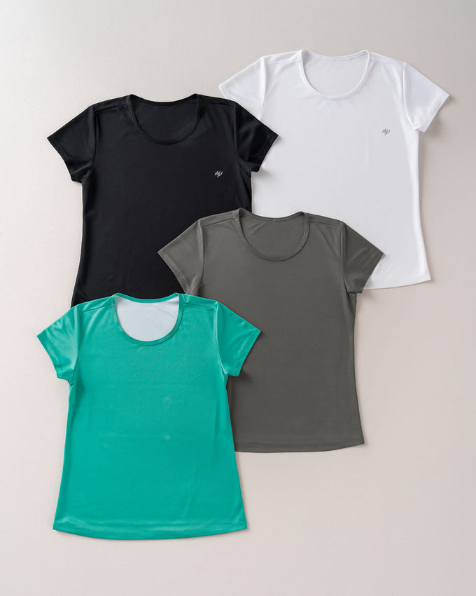 Camiseta deportiva de secado rápido y silueta semiajustada#color_750-gris