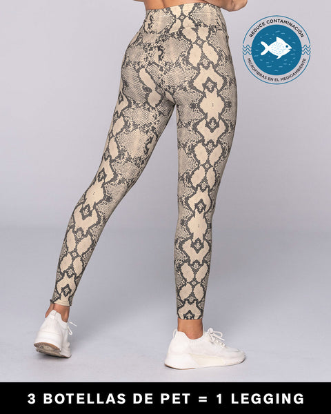 Legging de tiro alto control en abdomen y muslos en material pet reciclado#color_094-estampado-piton-gris