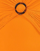 Traje de baño de control de abdomen con textura acanalada#color_203-naranja