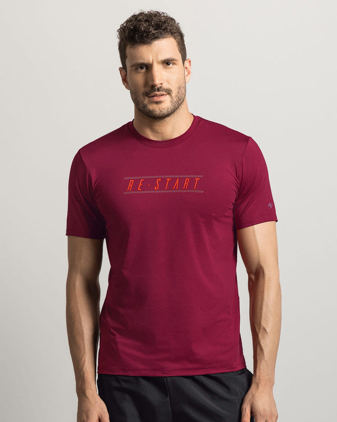 Camiseta deportiva de tacto suave con acabado antibacterial#color_349-vino