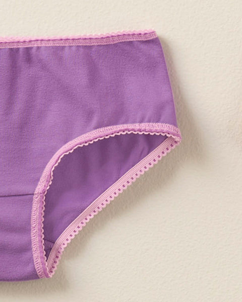 Paquete x 3 panties clásicos en algodón suave para niña#color_s24-mariposas-rosa-oscuro-lila