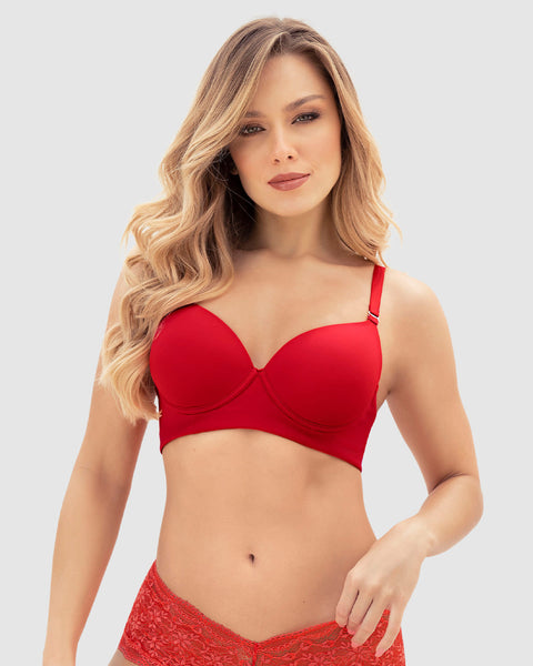 Brasier triangular de realce alto copa lisa#color_340-rojo