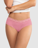 Panty hipster con encaje en cintura tiro medio#color_348-rosa-medio