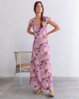 Vestido largo de escote cuadrado#color_044-estampado-lila