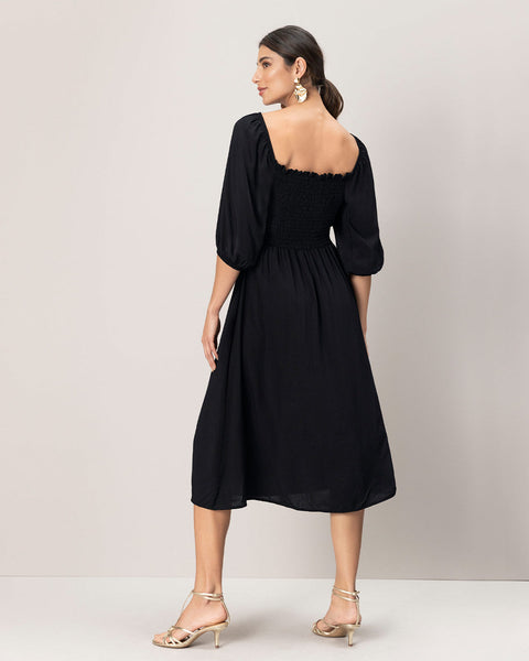 Vestido midi multiusos#color_700-negro