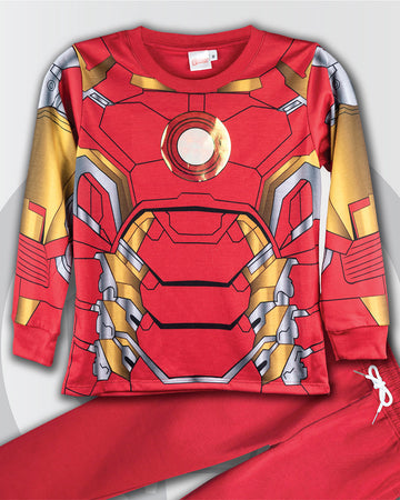 Camiseta niño m/l iron man#color_302-rojo