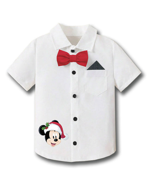 Camisa Mickey Mouse con botones funcionales#color_000-blanco