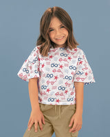 Camiseta manga corta con boleros en borde#color_038-blanco-estampado-rojo-azul