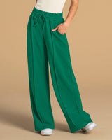 Pantalón tipo jogger con bota ancha#color_068-verde-jade