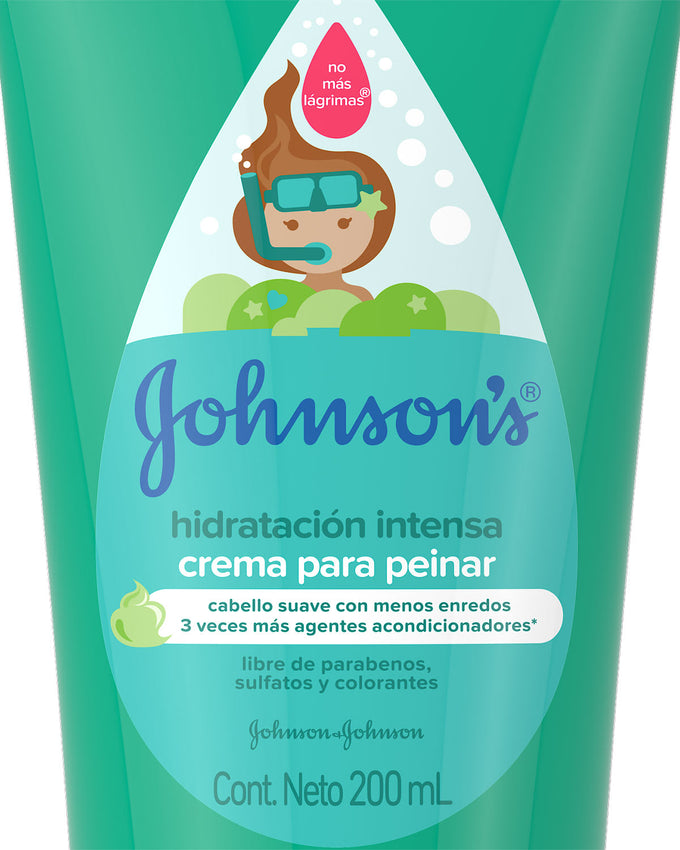 Johnson's baby crema de peinar hidratación intensa#color_sin-color