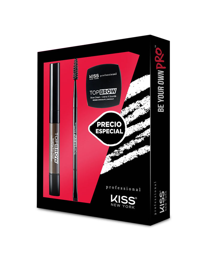 Pack kiss cejas be your own pro#color_chocolate