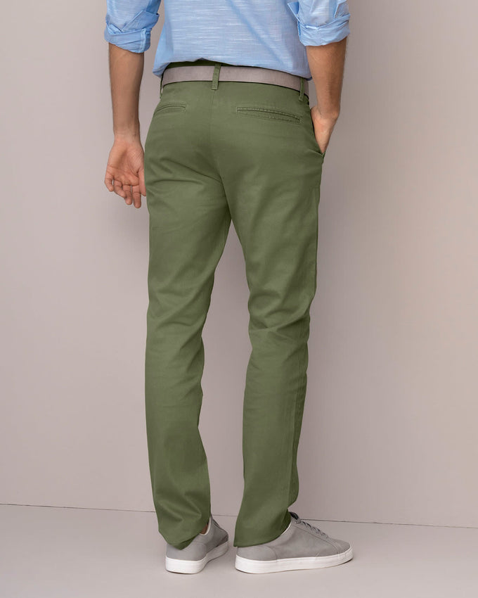 Pantalón texas silueta semi ajustada#color_172-verde-oliva