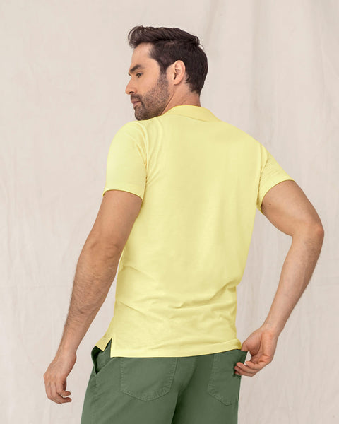 Camiseta tipo polo en jersey#color_111-amarillo