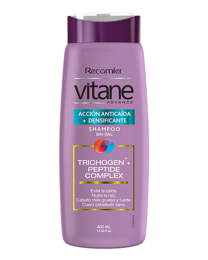 Shampoo acción anticaída + densificante sin sal vitane#color_sin-color