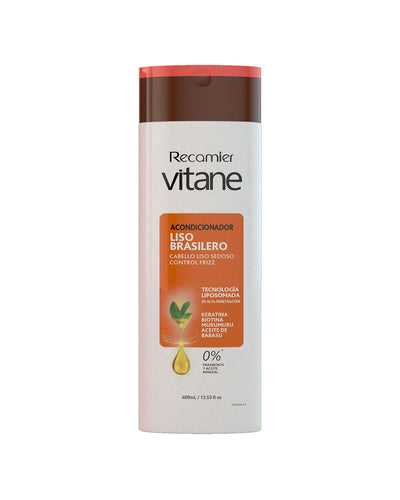 Acondicionador liso brasilero vitane#color_blanco-anaranjado