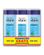 Pack x3: 2 vitane shampoo anticaspa spa + 1 acond gratis