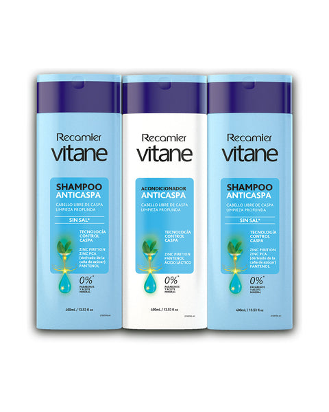 Pack x3: 2 vitane shampoo anticaspa spa + 1 acond gratis#color_anti-caspa