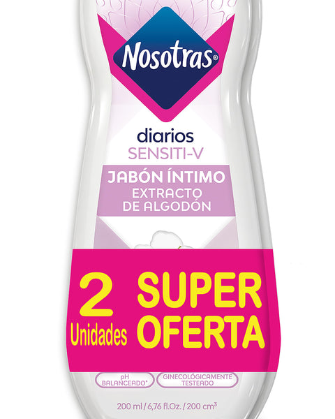 Jabón nosotras íntimo sensiti-v pack x2#color_sin-color