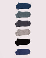 Media tobillera para caballero pack x6#color_993-surtido-azul-gris-negro