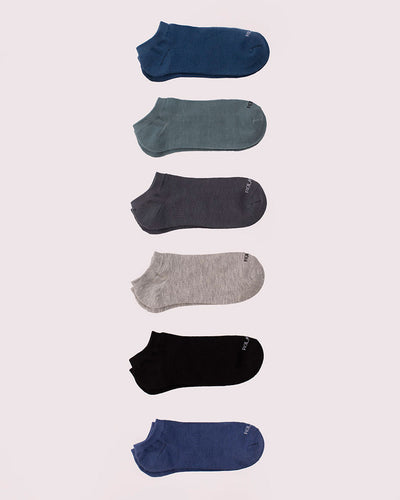 Media tobillera para caballero pack x6#color_993-surtido-azul-gris-negro